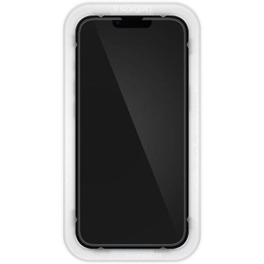 Spigen iPhone 13 / 13 Pro / 14 tempered glass screen protector Alm Glass Fc - Black