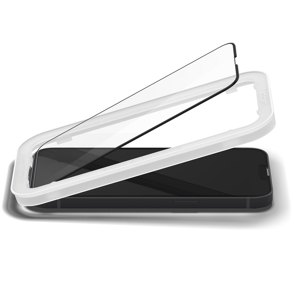 Spigen iPhone 13 / 13 Pro / 14 tempered glass screen protector Alm Glass Fc - Black