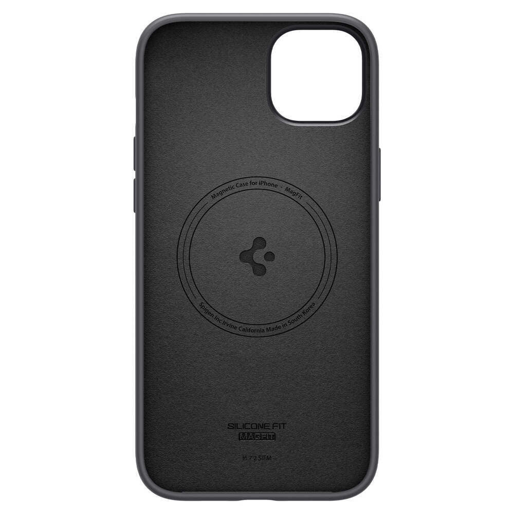 Spigen iPhone 14 Plus Silicone Fit Mag Magsafe Cover - Black