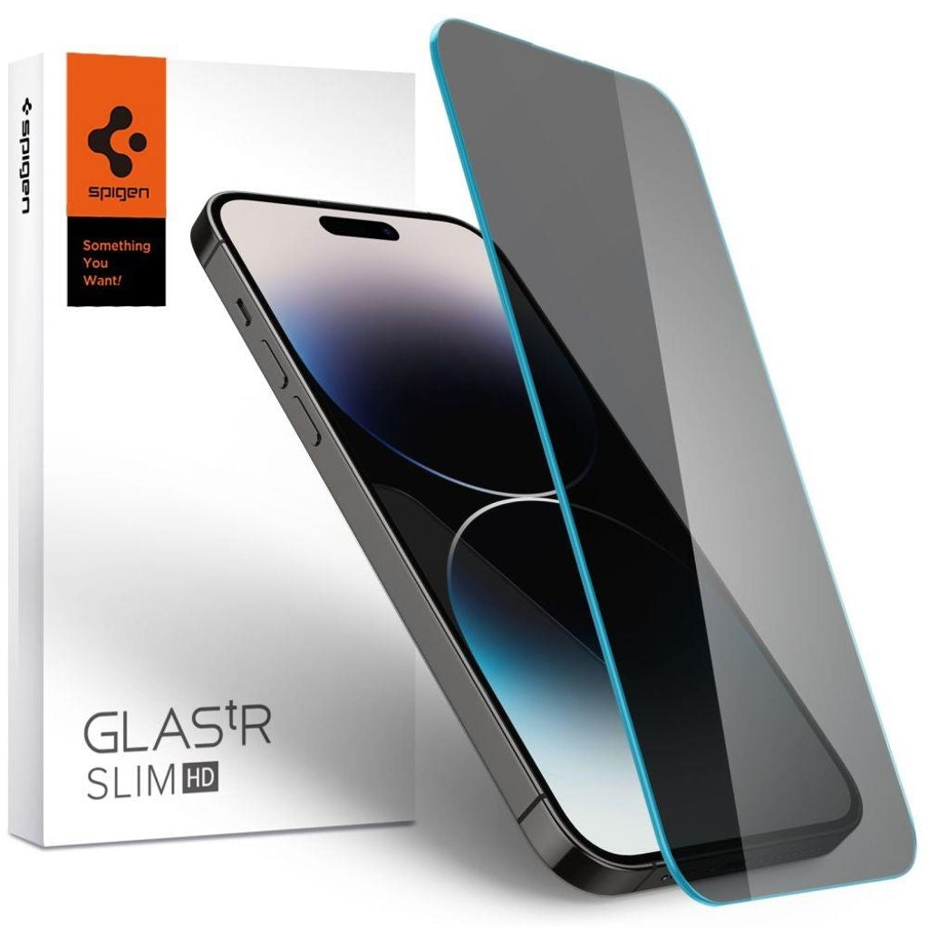 Spigen iPhone 14 Pro Max Glas.Tr Slim Privacy screen protector tempered glass