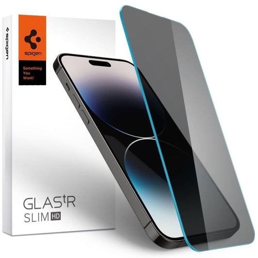 Spigen iPhone 14 Pro Max Glas.Tr Slim Privacy screen protector tempered glass