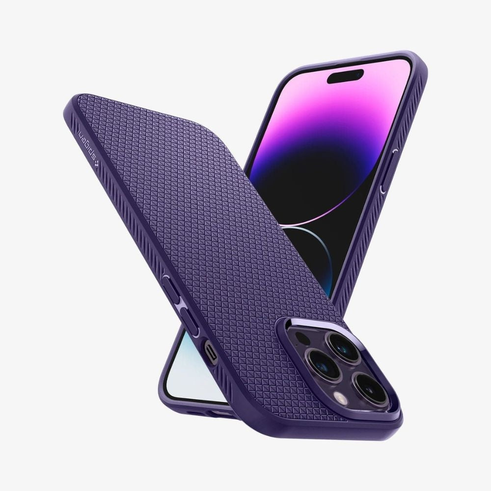Spigen iPhone 14 Pro Max Liquid Air Cover - Deep Purple