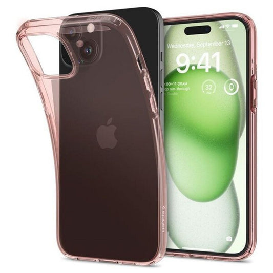 Spigen iPhone 15 Plus Crystal Flex Cover - Rose Crystal