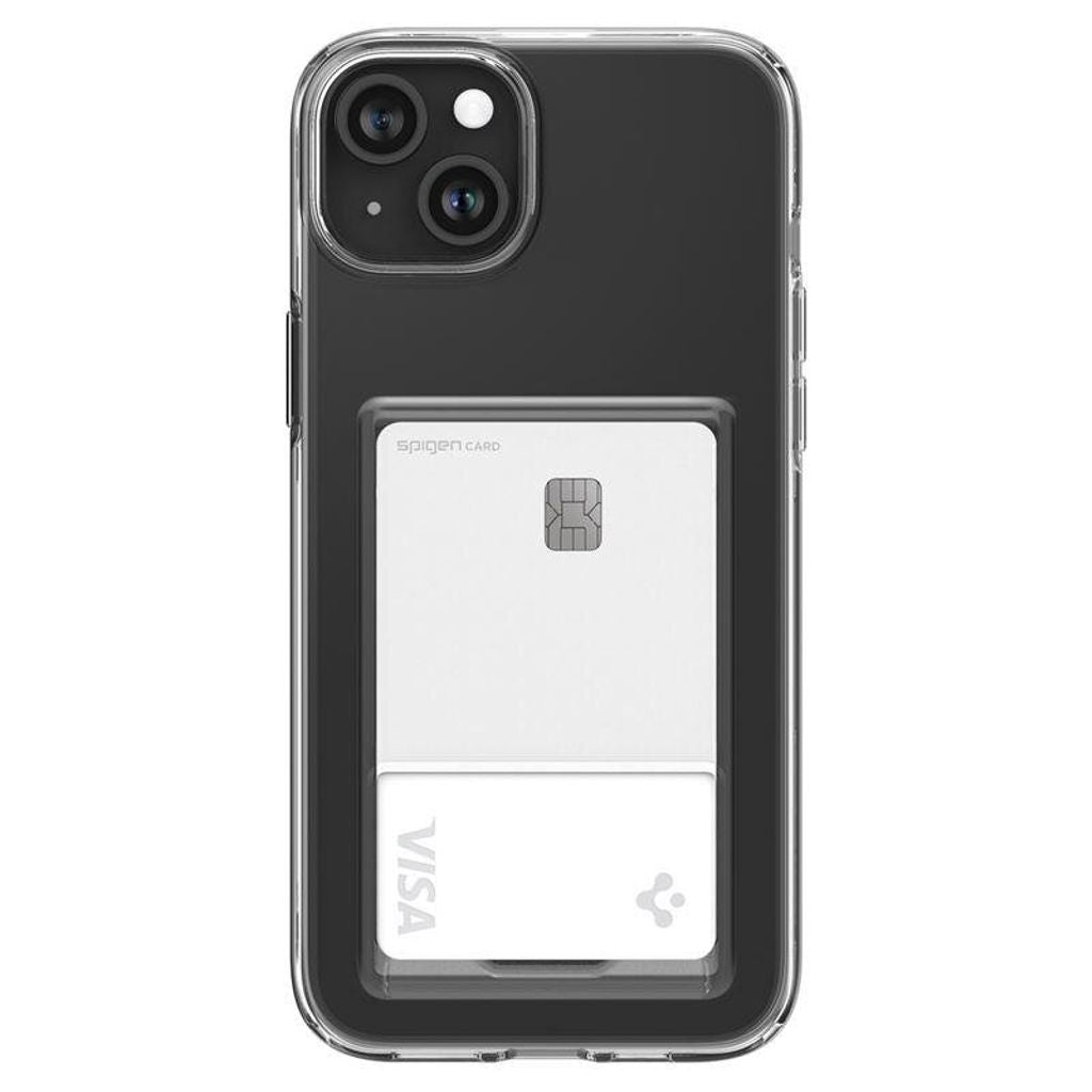 Spigen iPhone 15 Plus Crystal Slot Cover - Crystal Clear