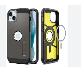 Spigen iPhone 15 Plus Tough Armor Case Magsafe - Gunmetal