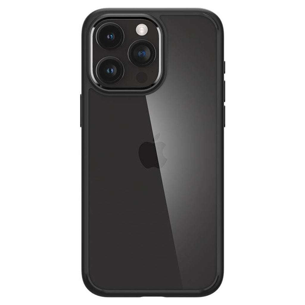 Spigen iPhone 15 Pro Crystal Hybrid Case - Matte - Black