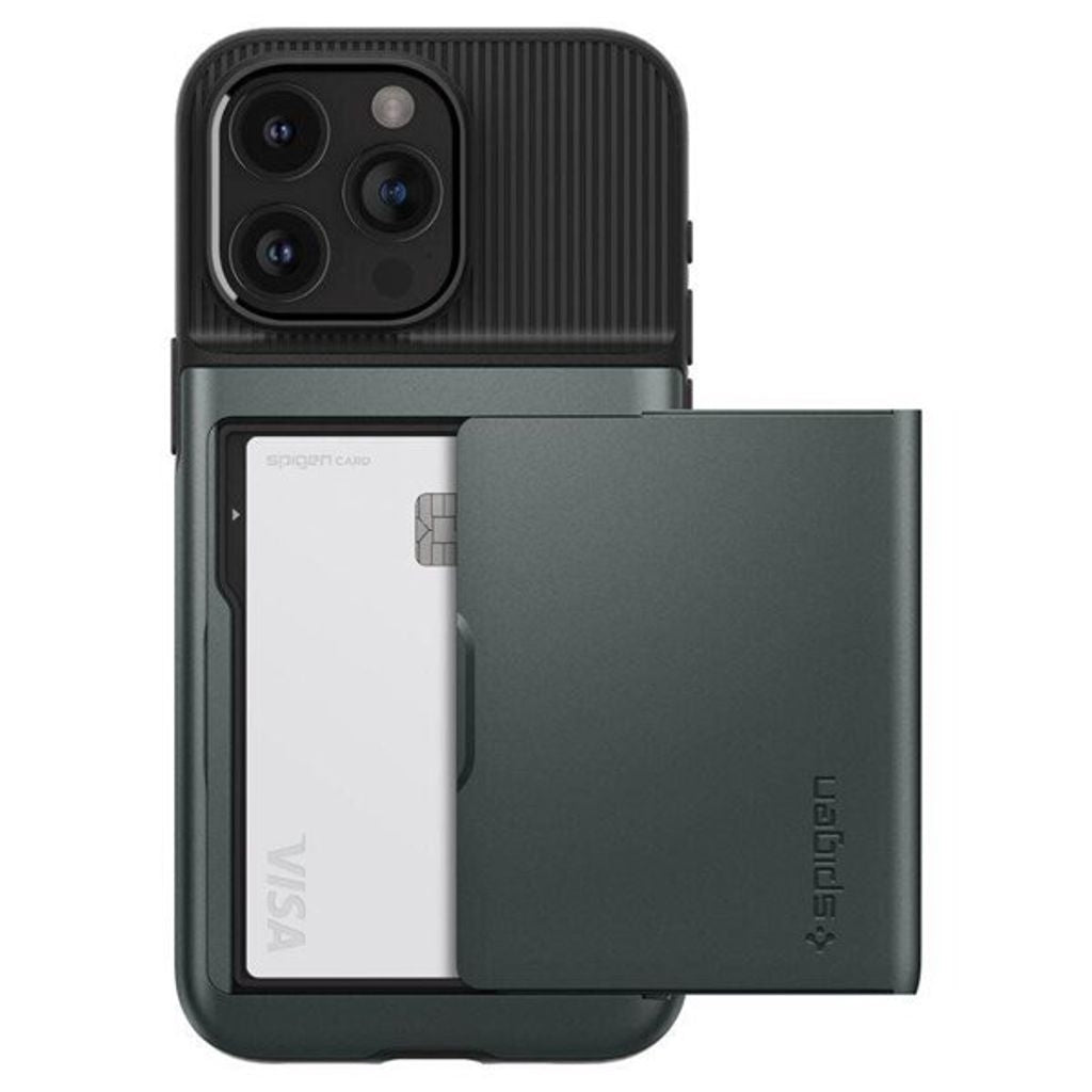 Spigen iPhone 15 Pro Slim Armor Shell Cs - Abyss Green