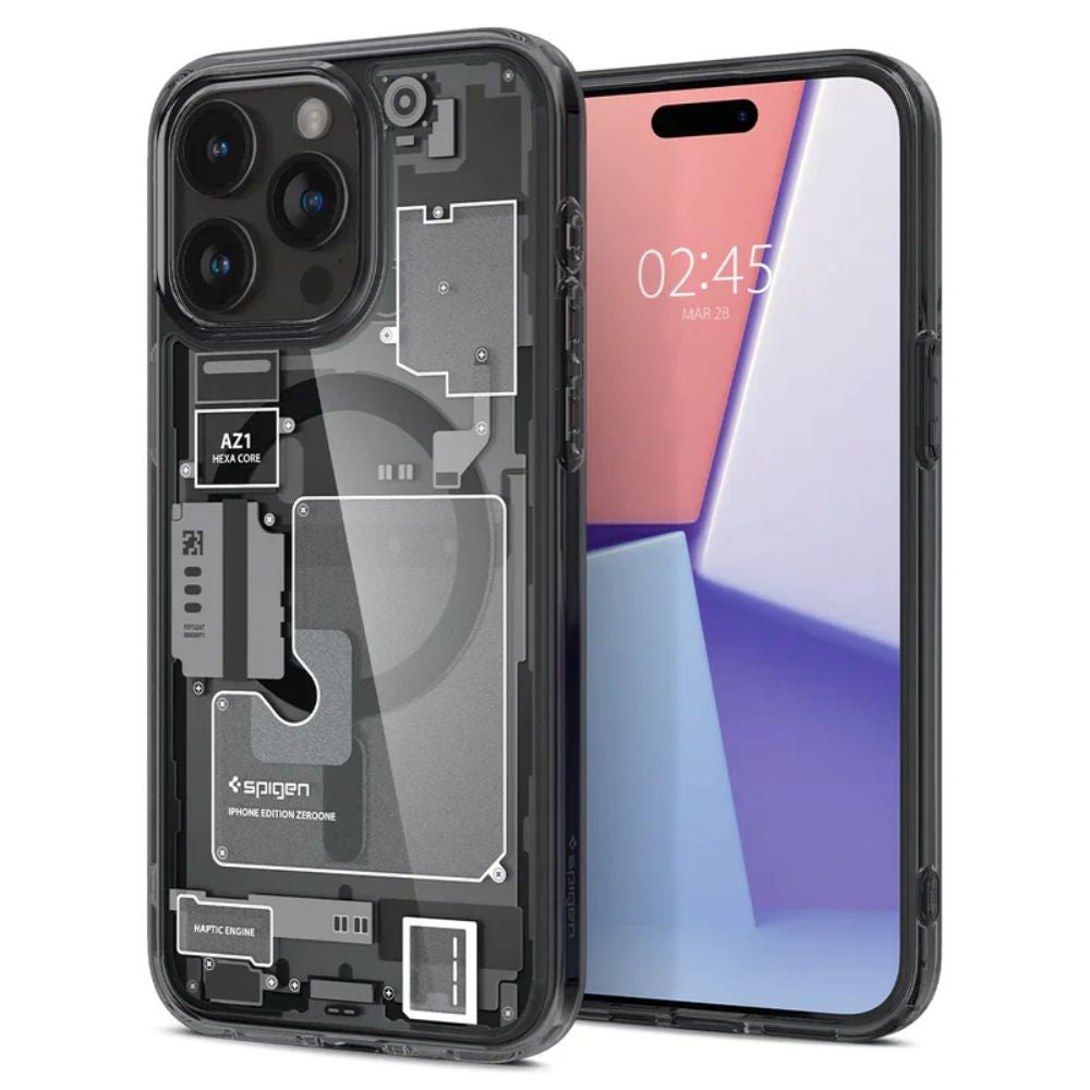 Spigen iPhone 15 Pro Ultra Hybrid Case Mag Magsafe Zero One - Dark Gray