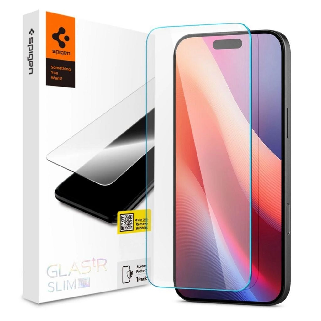 Spigen iPhone 16 Pro Glas.tR Slim Screen protector in tempered glass