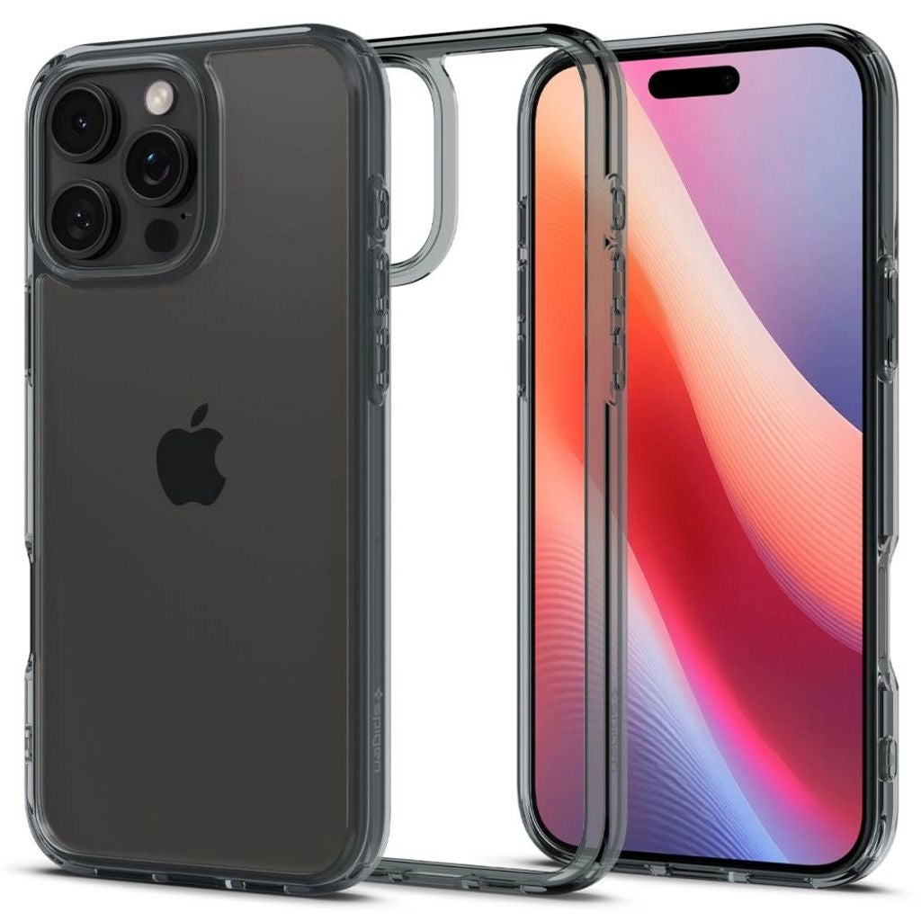 Spigen iPhone 16 Pro Ultra Hybrid Cover - Transparent / Grey