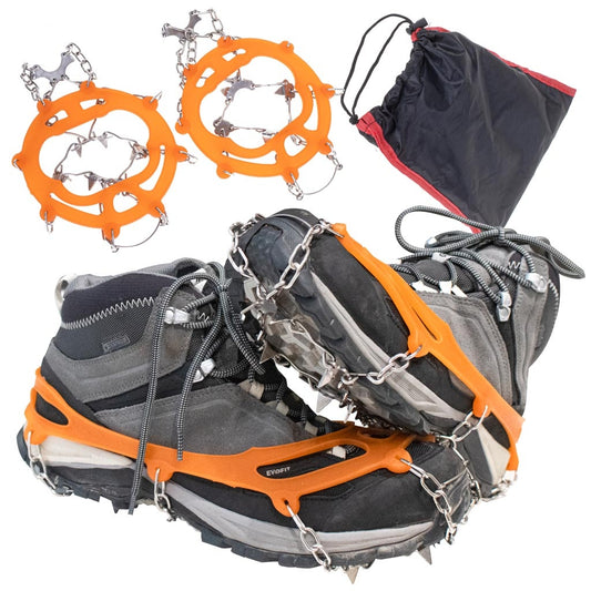 Spiked shoe crampons chains + cover