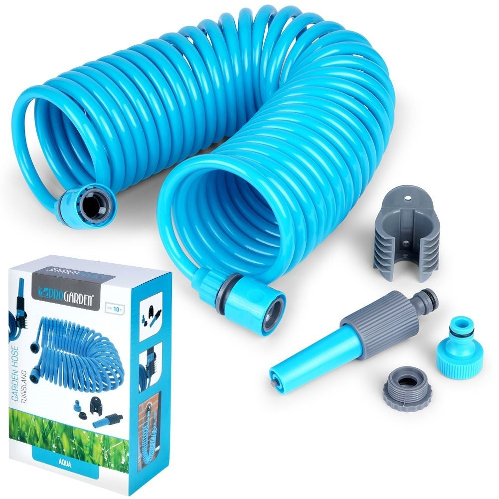 Spiral garden hose 10m - tangle-free and self-rolling