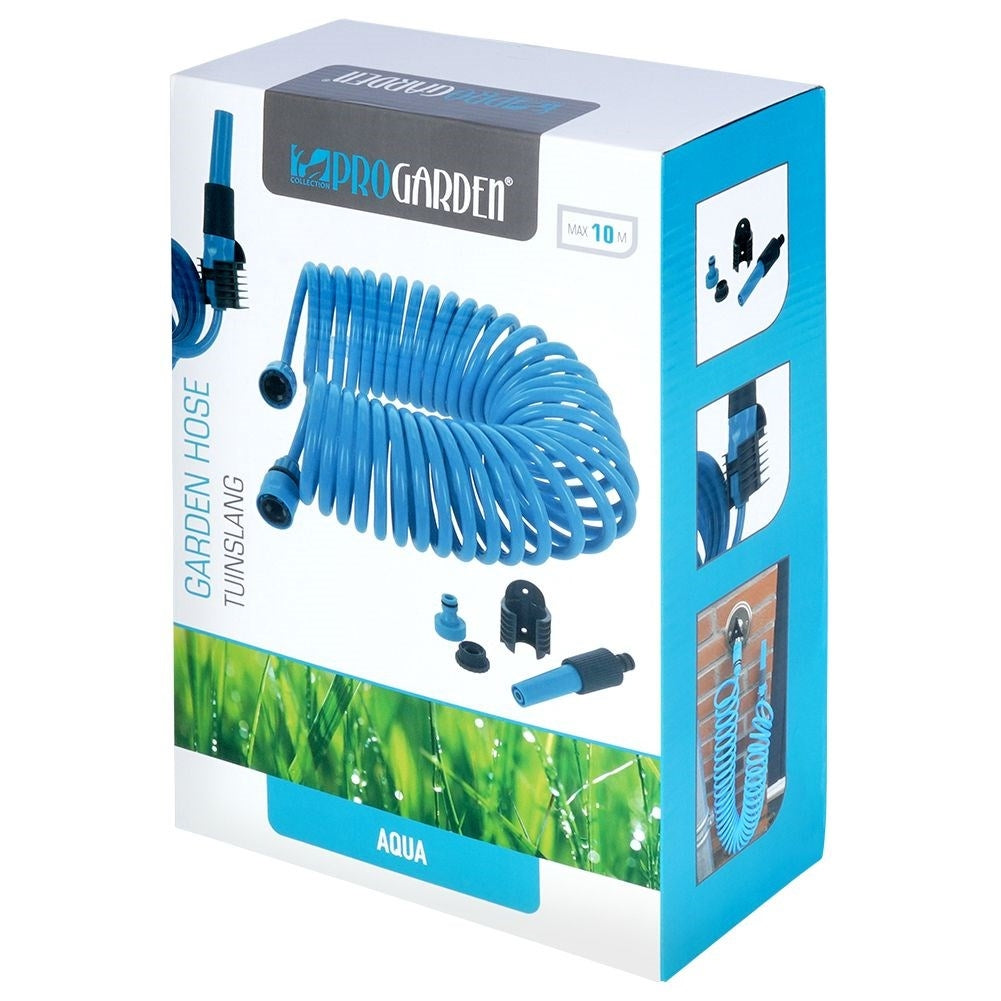 Spiral garden hose 10m - tangle-free and self-rolling