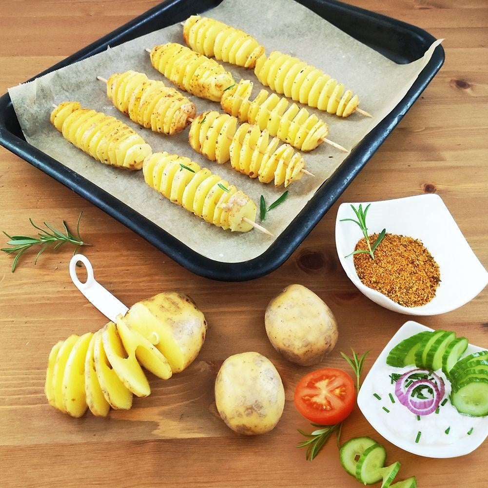 Spiral slicer: Fast and easy vegetable cutting!