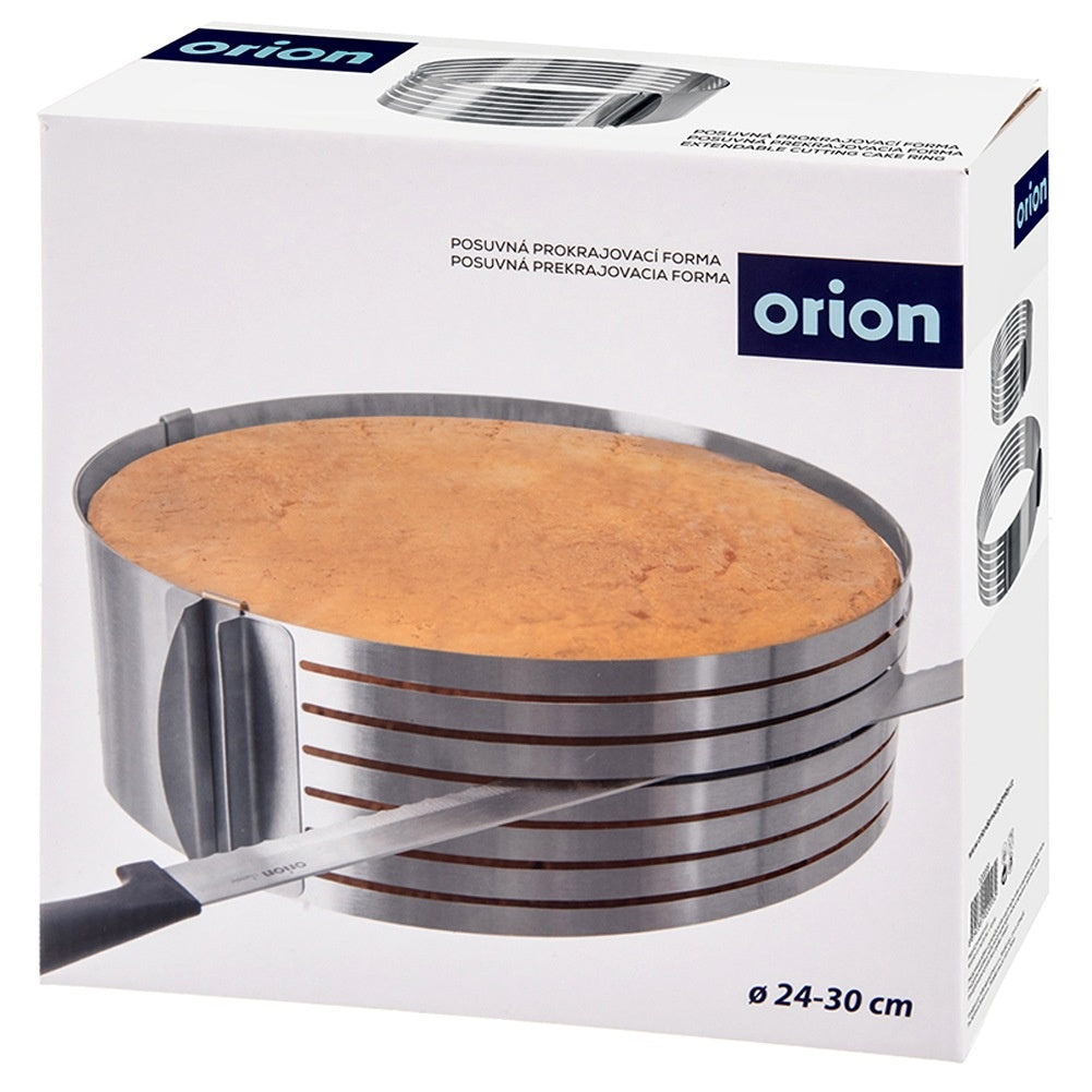 Sponge cake cutting hoop, adjustable, steel, 7-layer, 24-30 cm