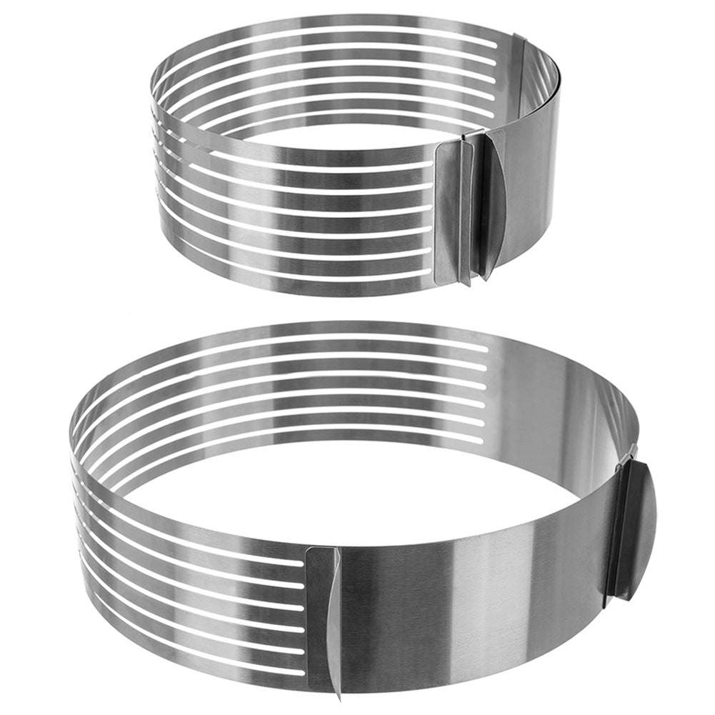 Sponge cake cutting hoop, adjustable, steel, 7-layer, 24-30 cm
