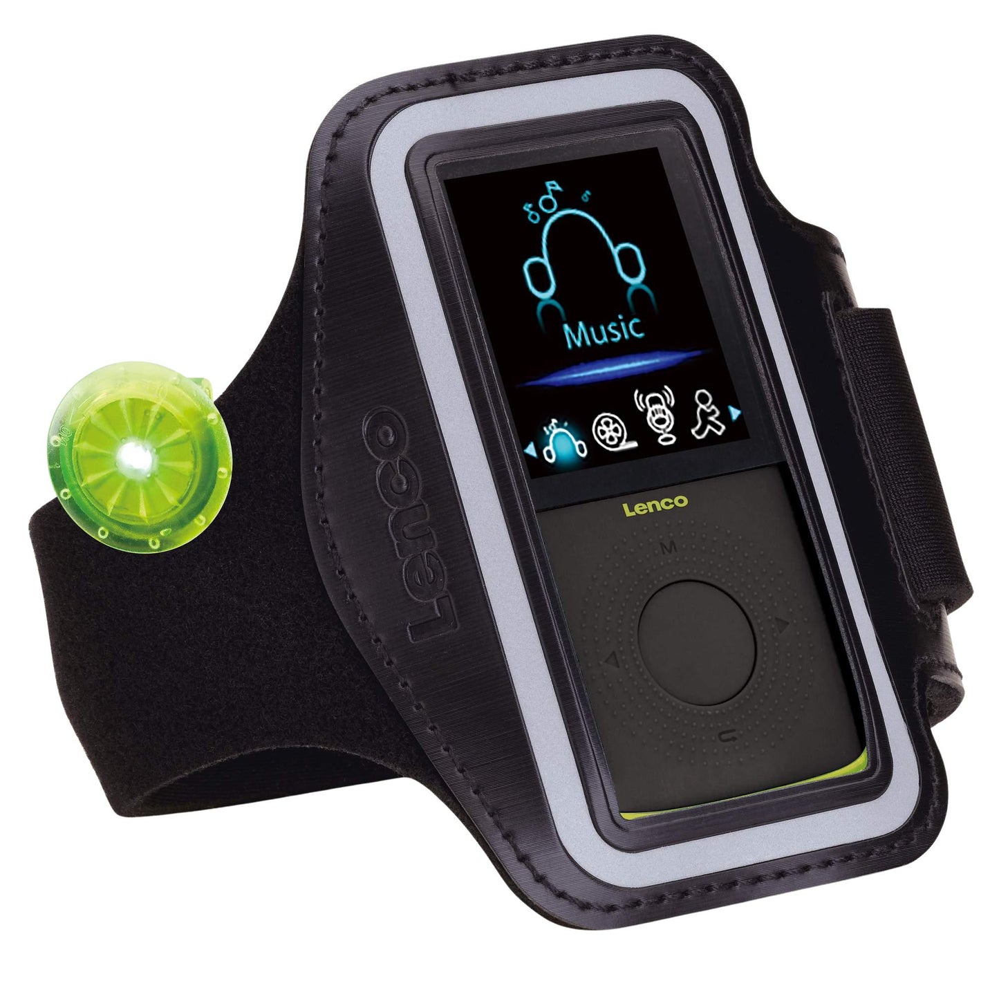 Sport MP3 Player with Pedometer, Earbuds, Armband