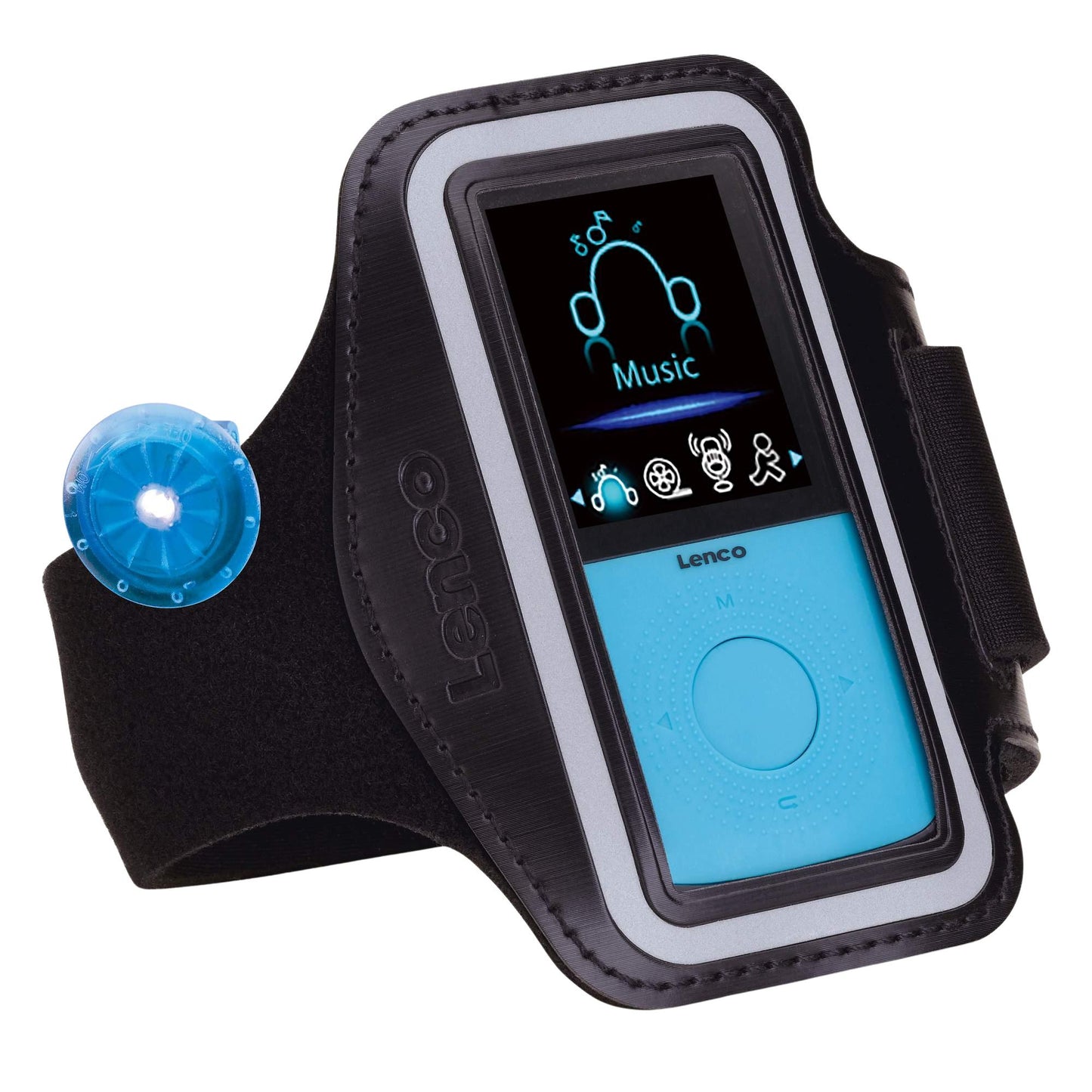Sport MP3 Player with Pedometer, Earbuds, Wristband