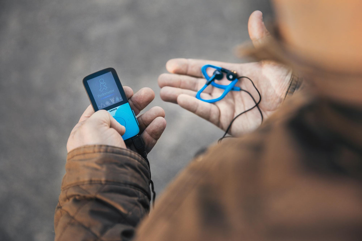 Sport MP3 Player with Pedometer, Earbuds, Wristband