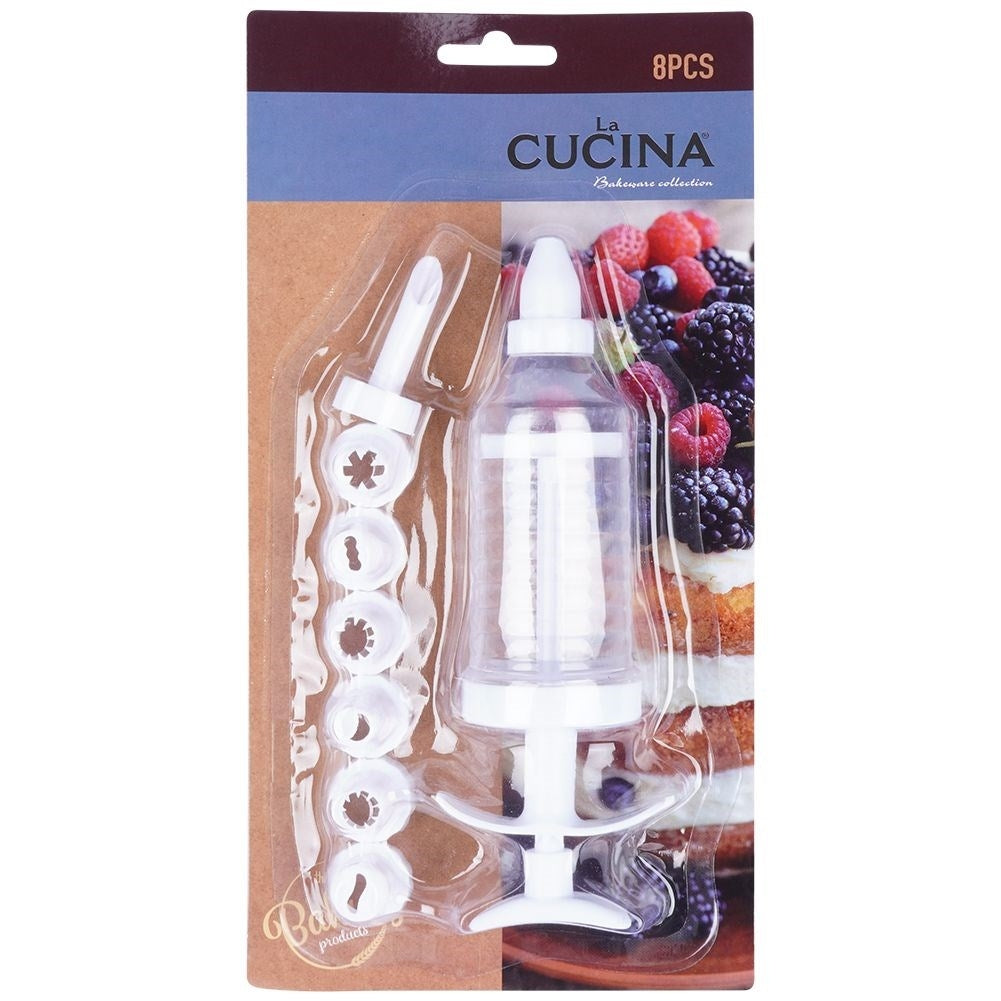 Sprayer with replaceable nozzles for decoration and filling