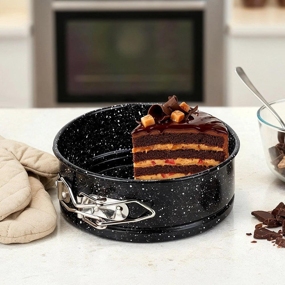 Springform Cake Pan, 12 cm, Carbon Steel Granite Coating