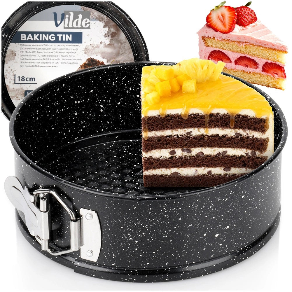 Springform Cake Pan, 18 cm, Granite Coated