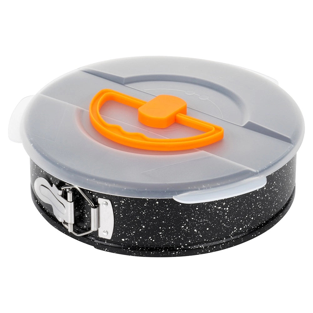 Springform Cake Pan, Granite Coated, 24 cm with Lid
