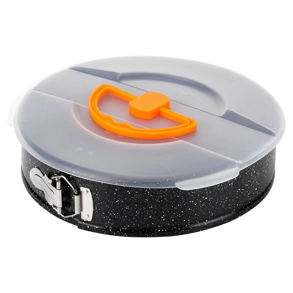 Springform Cake Pan, Granite Coated, 28 cm with Lid