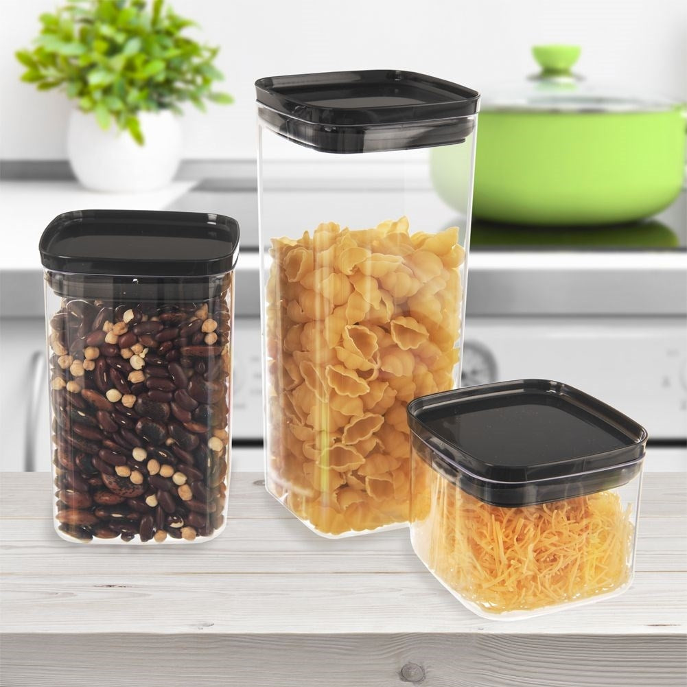 Square 1.4L container with silicone gasket for pasta