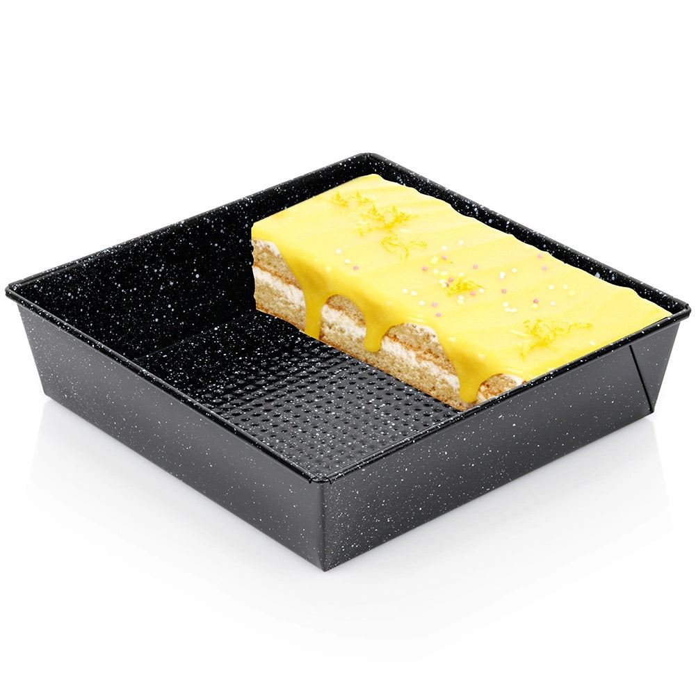 Square Carbon Steel Baking Pan, Non-Stick, 24x24x6 cm