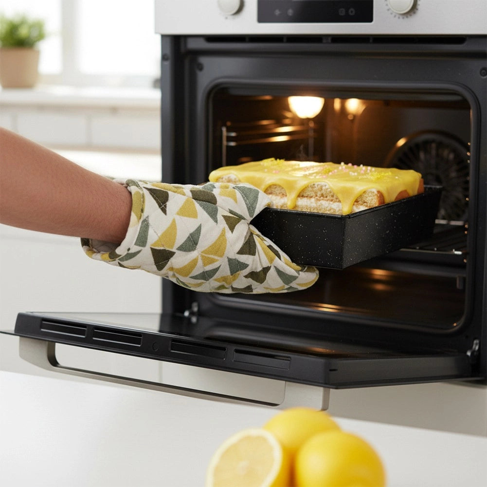 Square Carbon Steel Baking Pan, Non-Stick, 24x24x6 cm