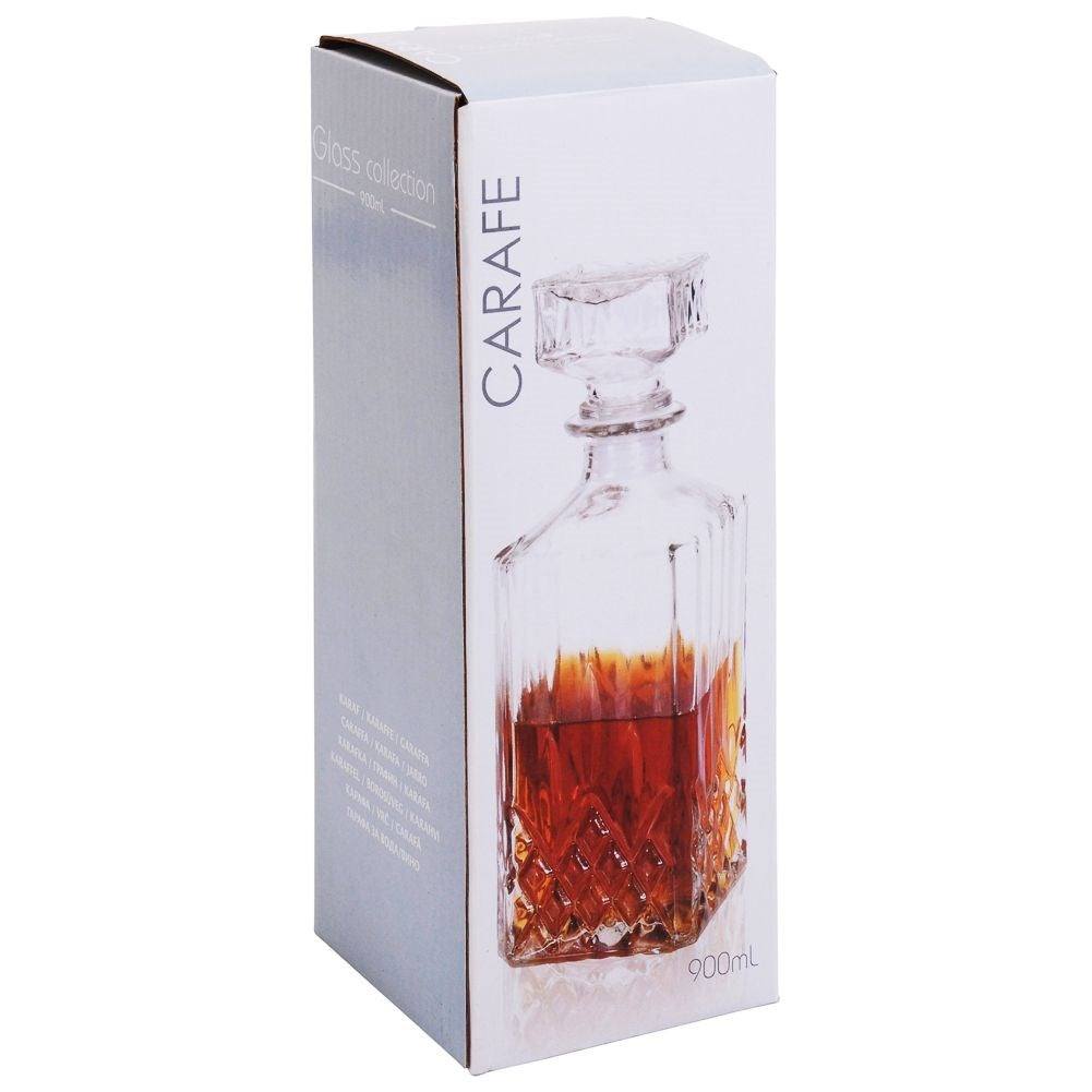 Square decanter with cork - perfect for all drinks