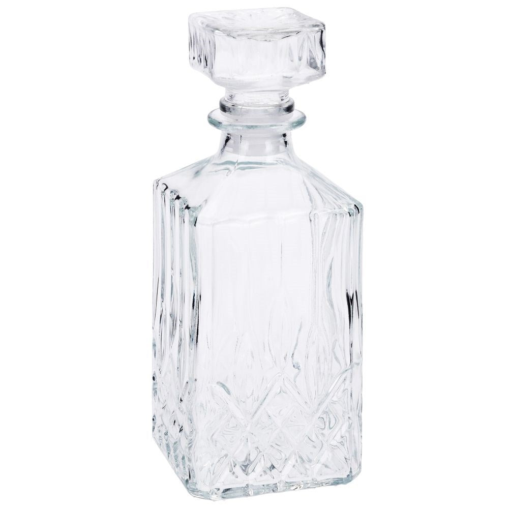 Square decanter with cork - perfect for all drinks
