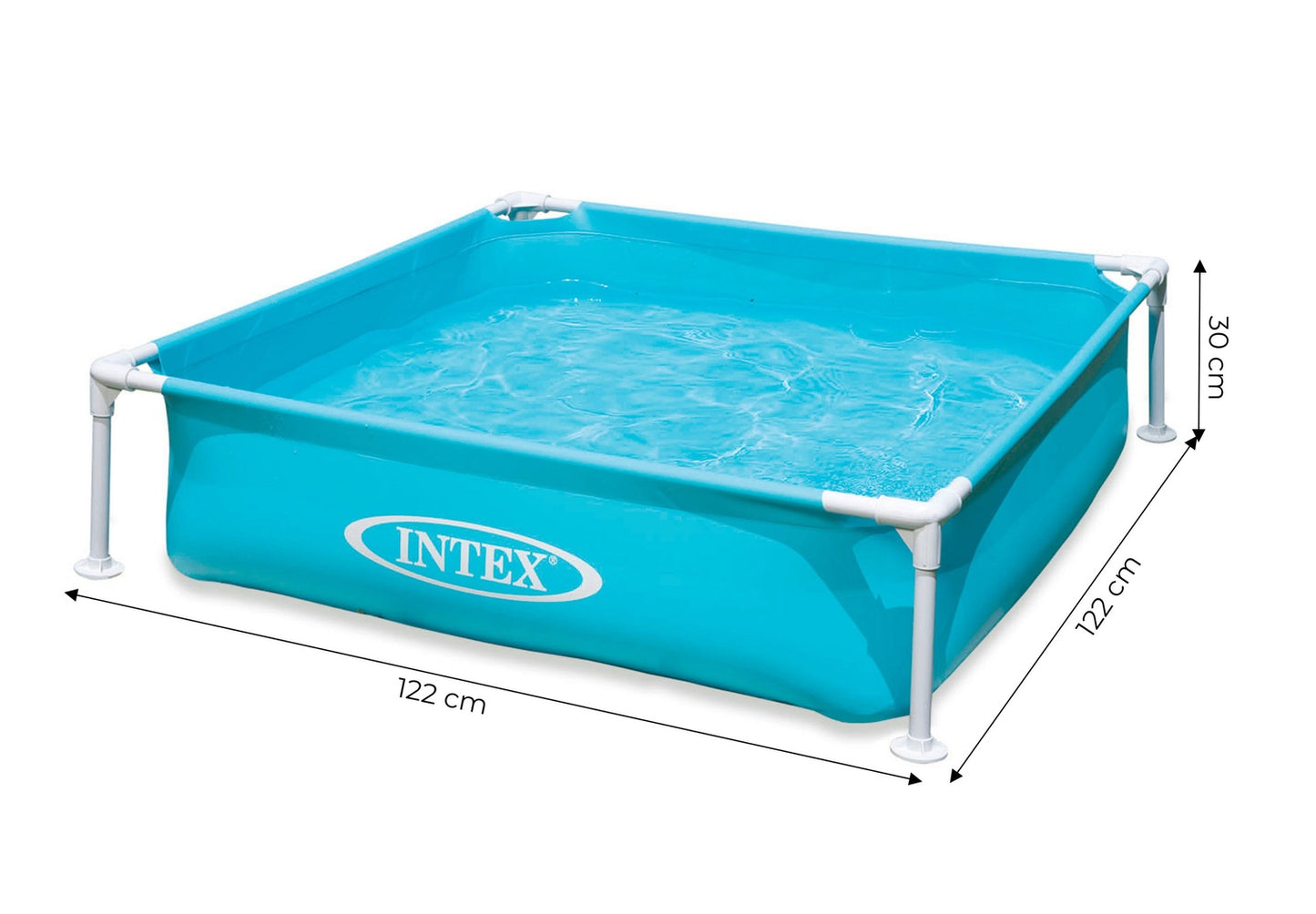 Square frame paddling pool for children 122x122x30 cm INTEX 57173