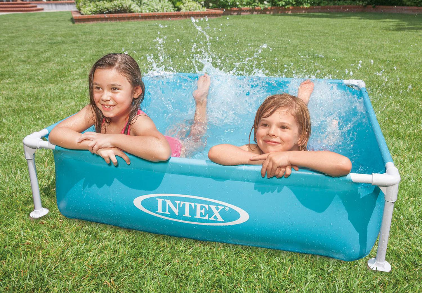 Square frame paddling pool for children 122x122x30 cm INTEX 57173