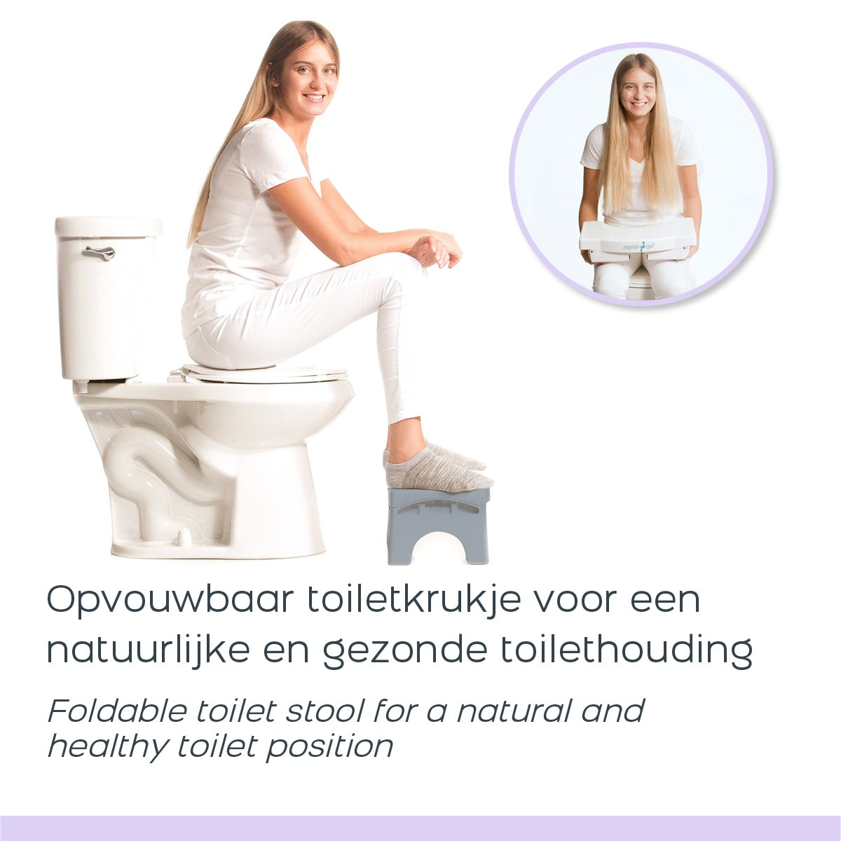 Squat-n-Go - Toilet Stool - White