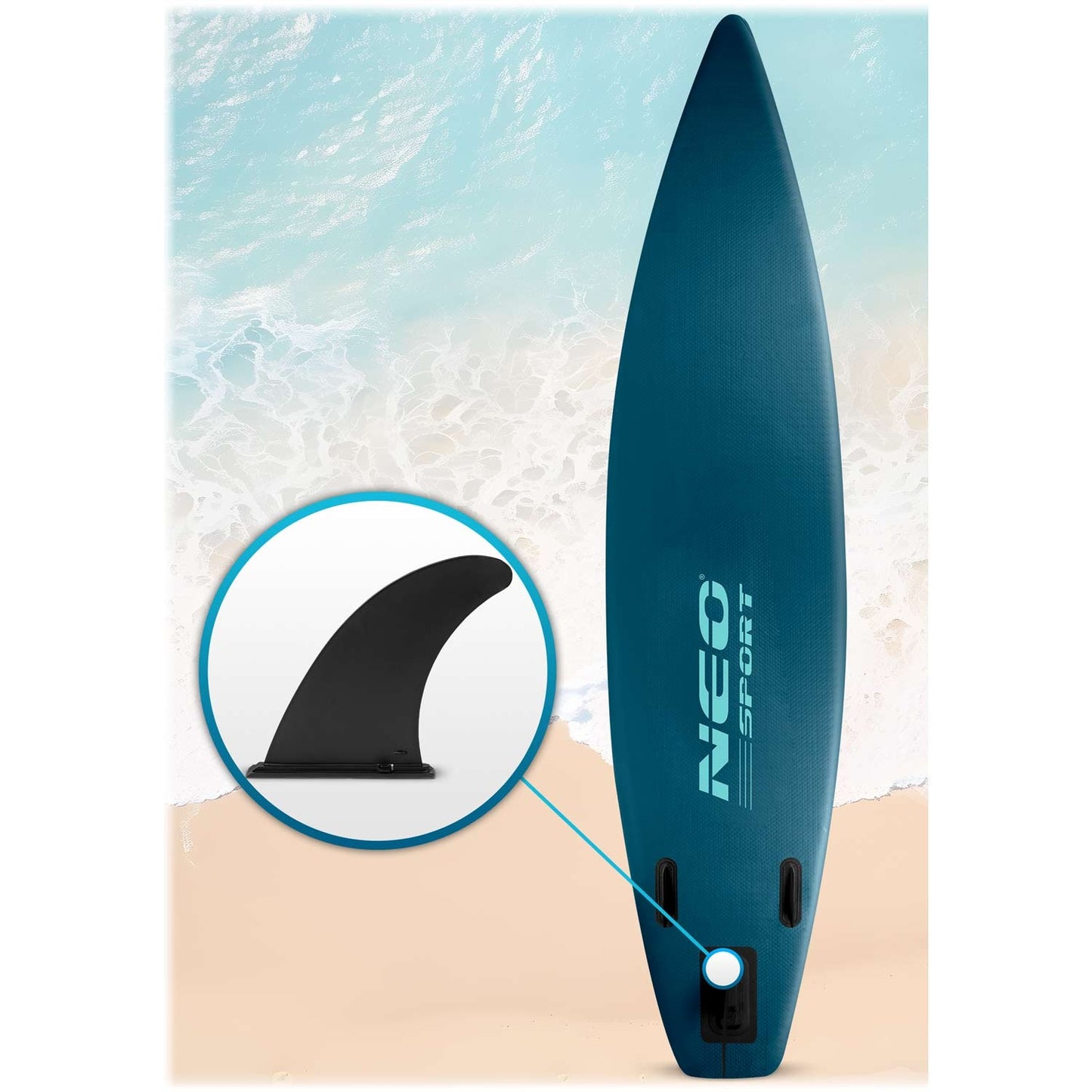 Stabilizing fin for SUP board - Black