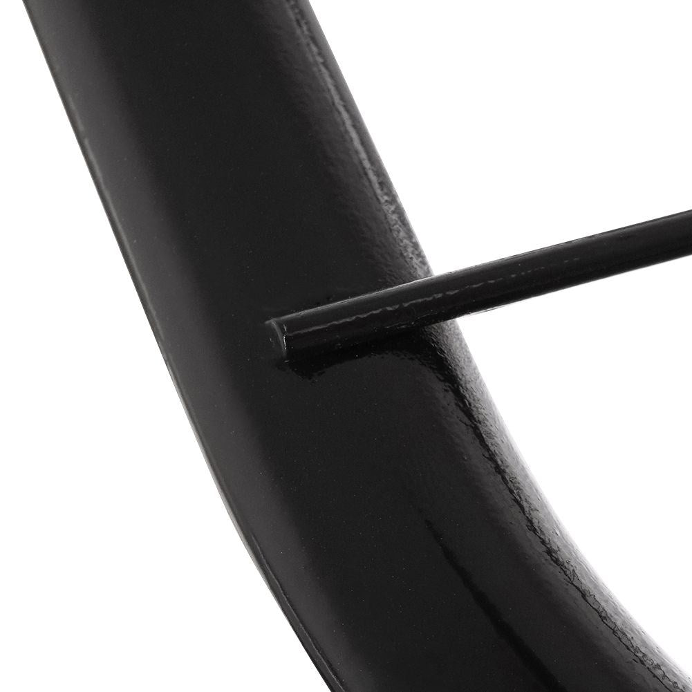 Stable and durable drying rack in black, 18m drying length