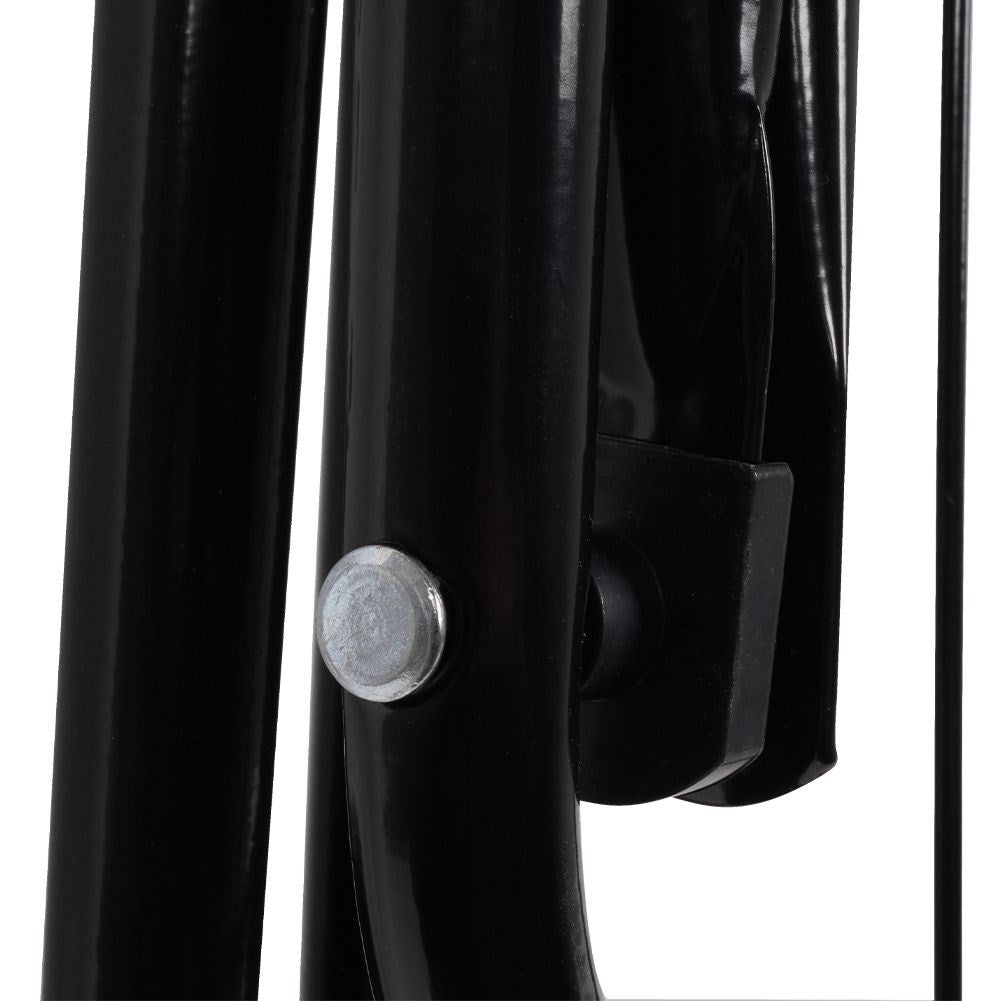 Stable and durable drying rack in black, 18m drying length