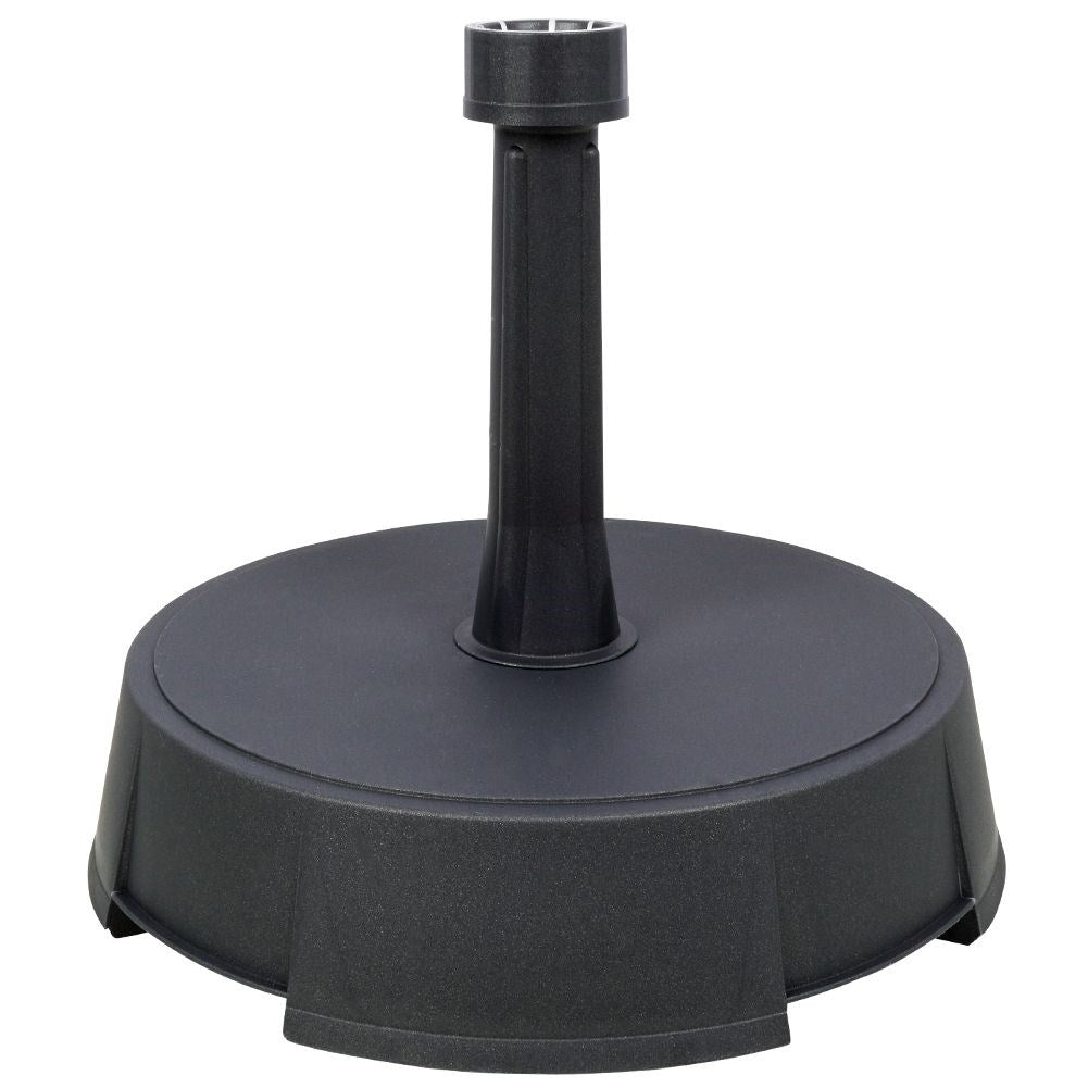 Stable and heavy parasol base for windy garden days