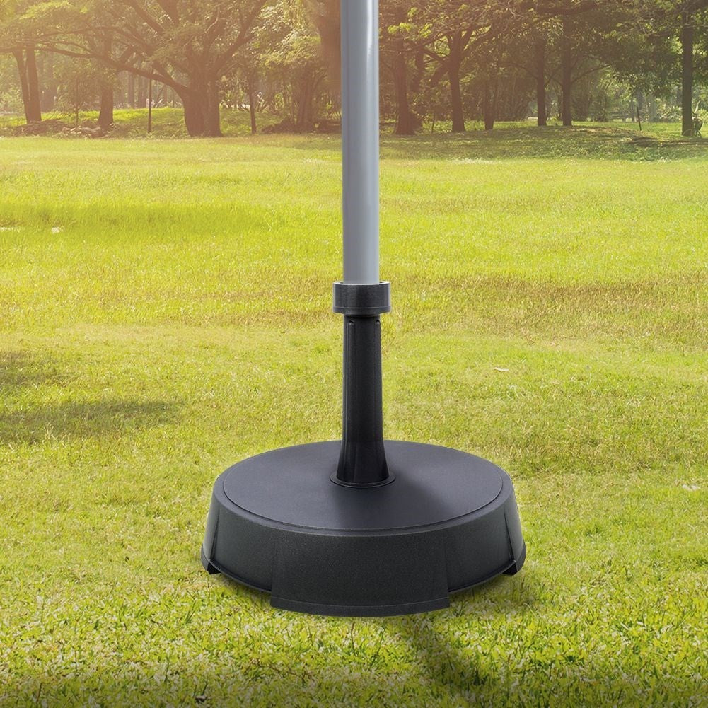 Stable and heavy parasol base for windy garden days