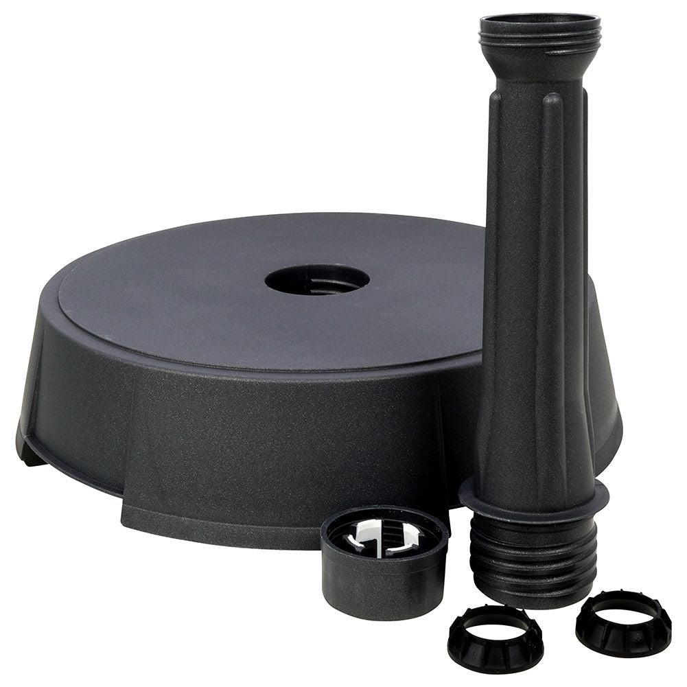 Stable and heavy parasol base for windy garden days