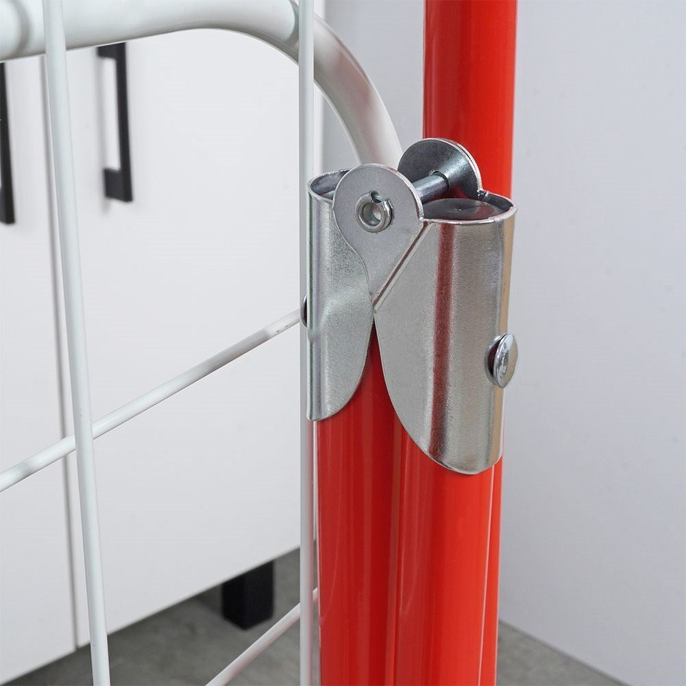 Stable collapsible drying rack in robust metal for indoor/outdoor use
