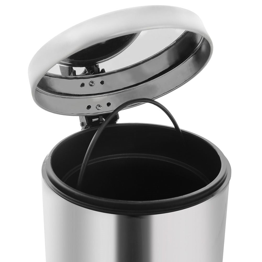 Stainless 14L Dustbin with Pedal and Removable Container