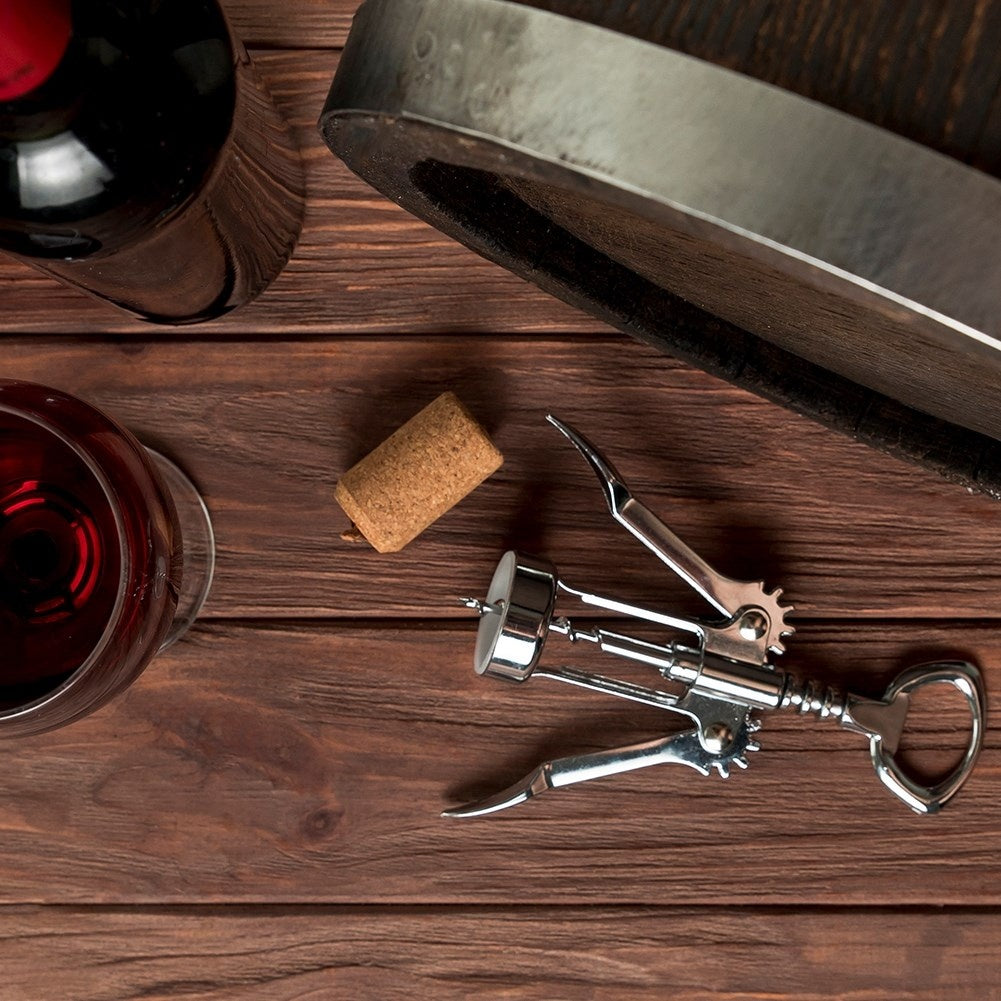 Stainless Corkscrew for Fast and Safe Wine Opening