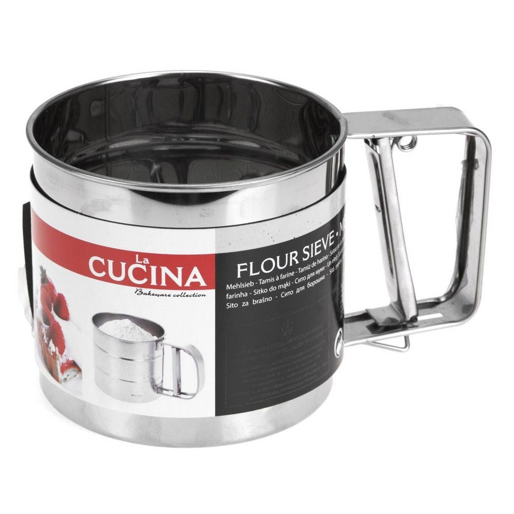 Stainless Flour and Castor Sugar Sieve for Lump Free Baking