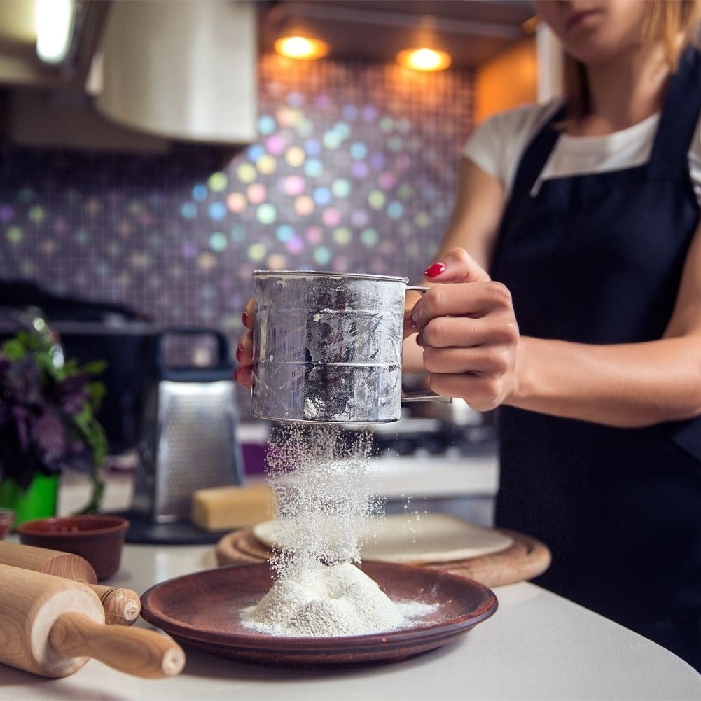 Stainless Flour and Castor Sugar Sieve for Lump Free Baking