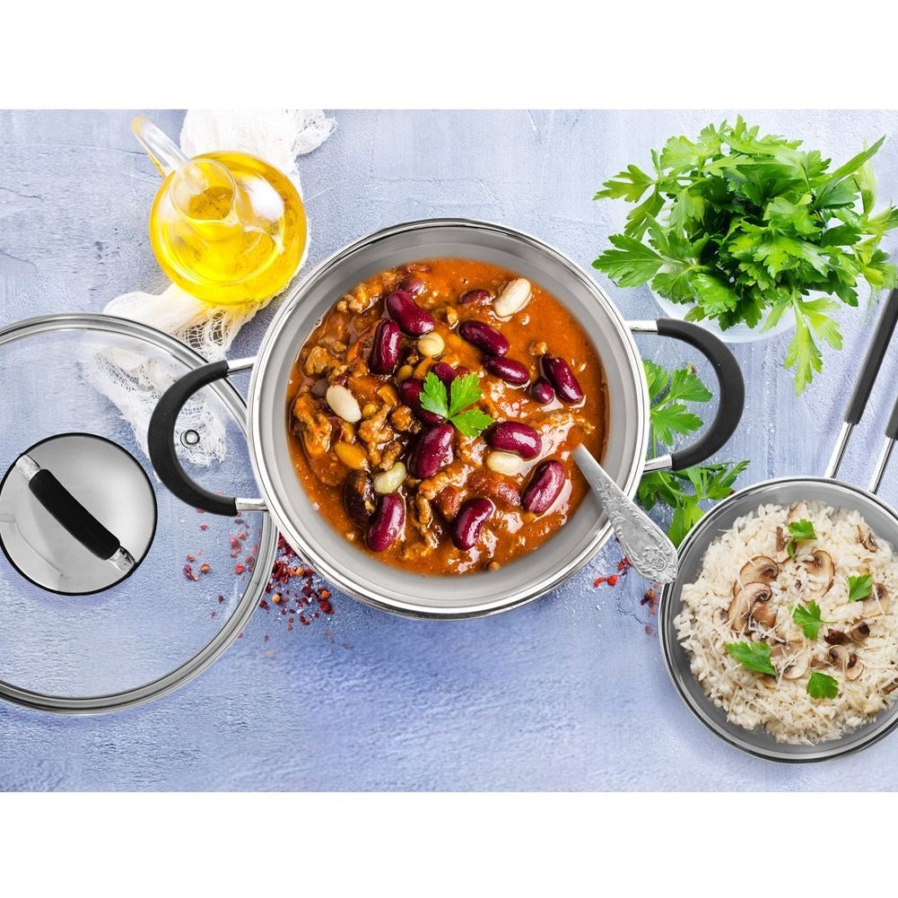 Stainless Premium Pot 18/10 with Steam Hole for All Stoves