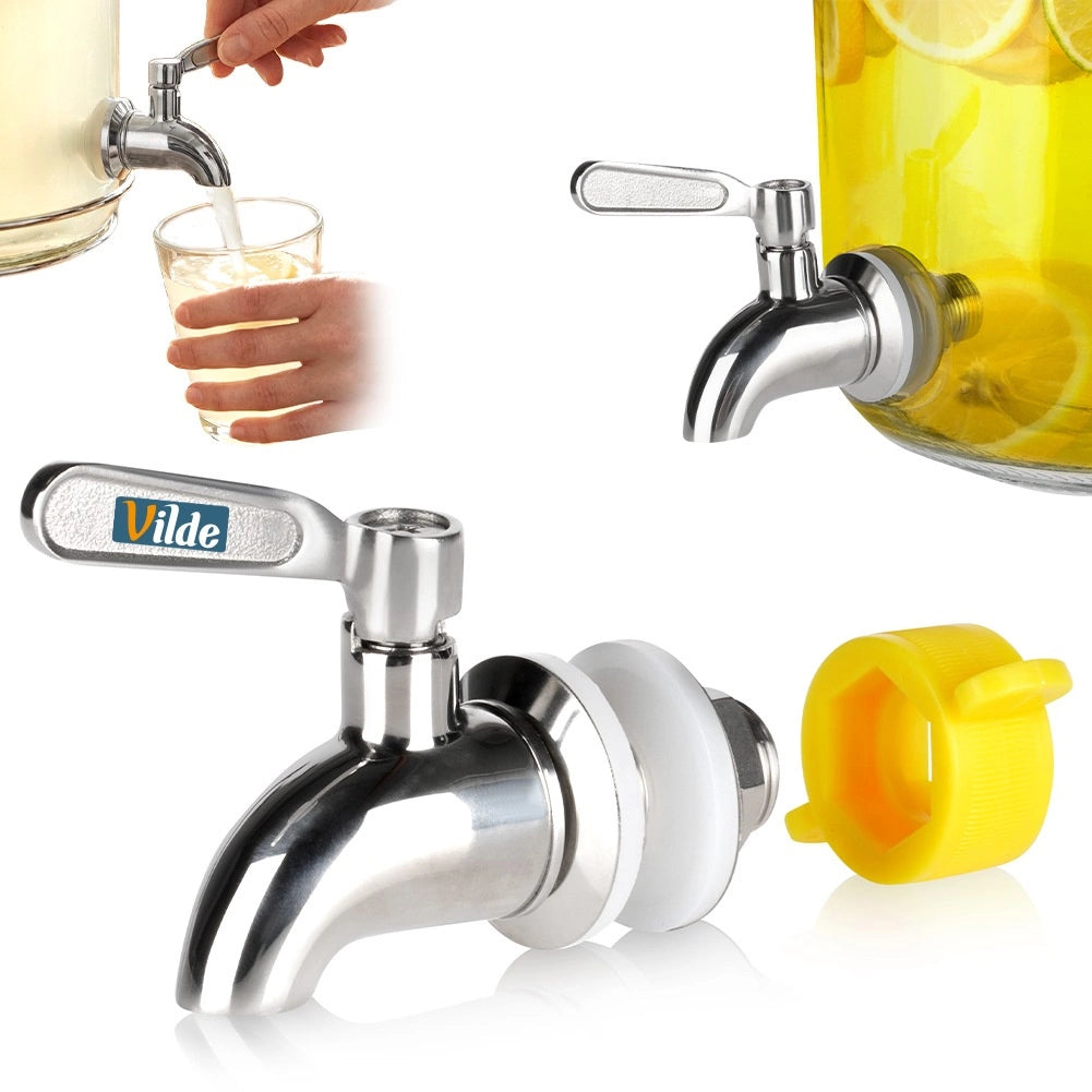 Stainless Steel Beverage Dispenser Faucet with Gasket