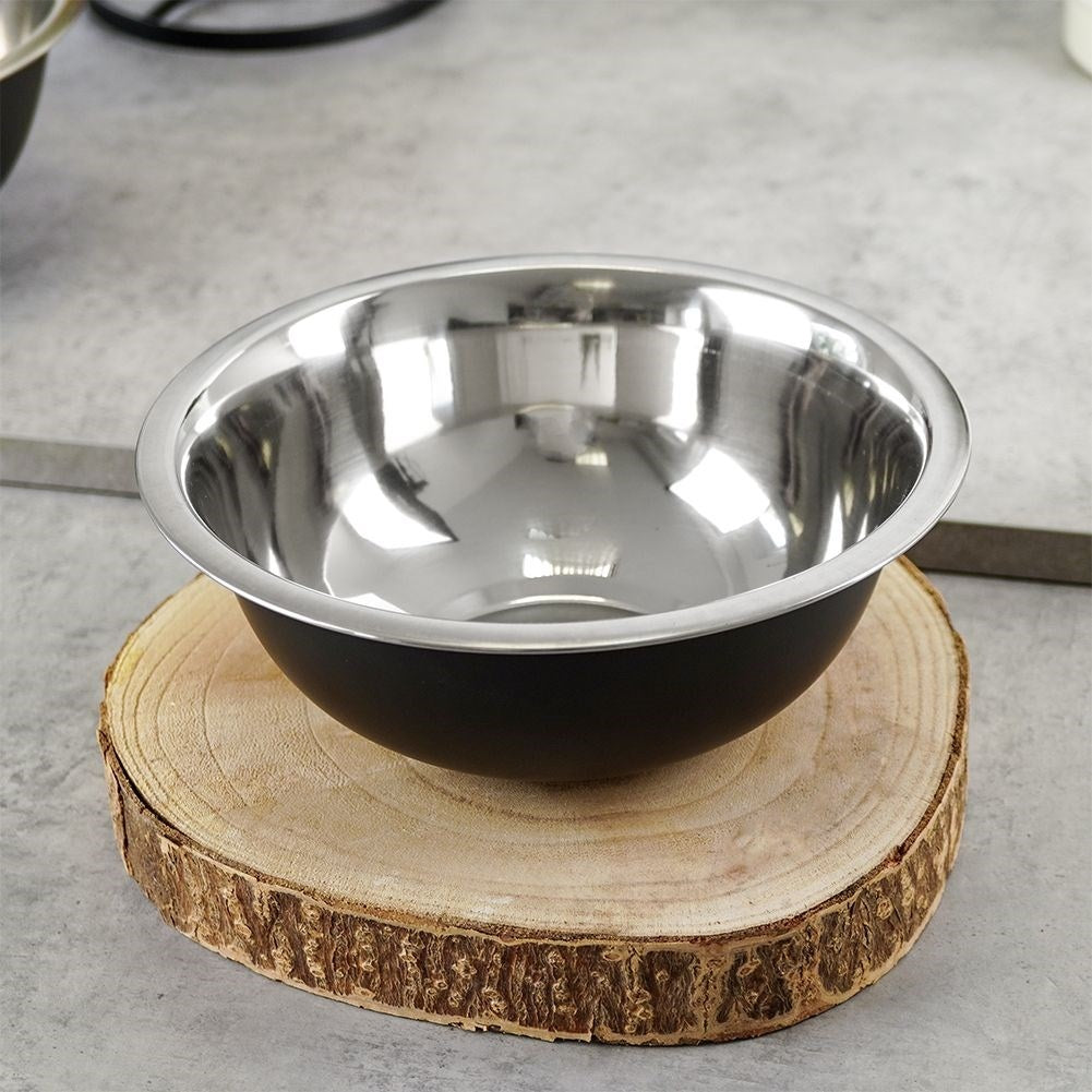 Stainless Steel Bowl: Elegant Matt Black for Stylish Cooking